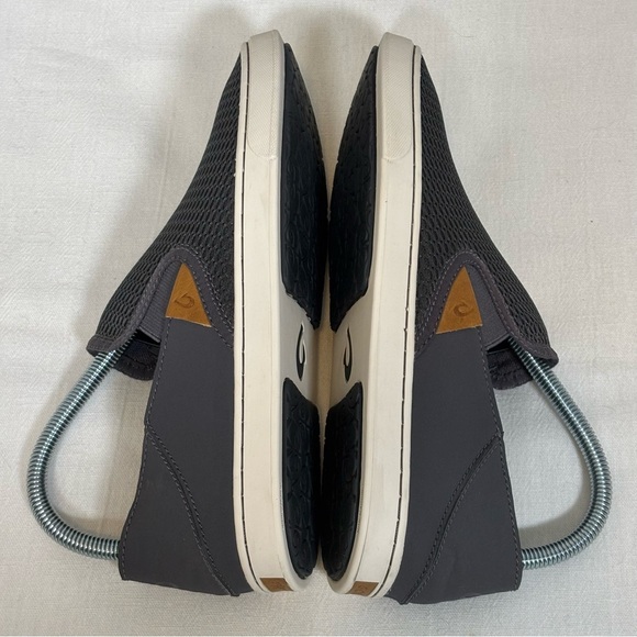 OluKai Pehuea Women’s Breathable Slip-On Sneaker Shoes-Charcoal Gray-Women 8.5 - Picture 7 of 10